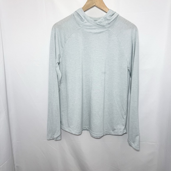 Free Fly Bamboo Pullover Hoodie Womens Size Medium Blue Outdoor Lightweight Flaw - Picture 1 of 10